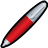 Pen Red Icon 48x48 png